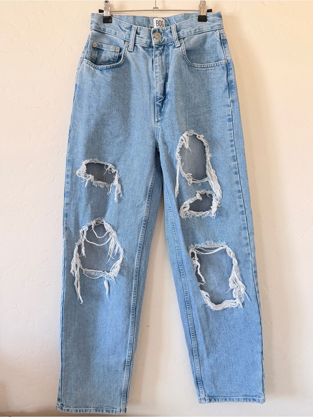 BDG Urban Outfitters Distressed High Rise Baggy Jeans Size 28
